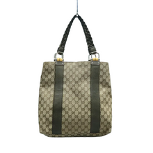 Load image into Gallery viewer, GUCCI Fabric Tote Bag Brown