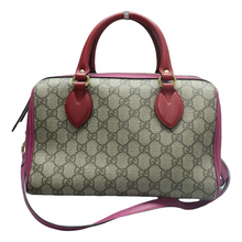Load image into Gallery viewer, GUCCI Canvas Satchel Bag Bicolor
