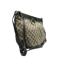 Load image into Gallery viewer, Gucci  Small D Gold Ring Monogram Messenger Bag Dark Brown