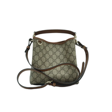 Load image into Gallery viewer, GUCCI Leather Shoulder Bag Brown