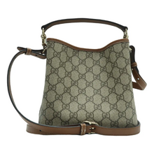 Load image into Gallery viewer, GUCCI Leather Shoulder Bag Brown