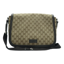 Load image into Gallery viewer, GUCCI Canvas Messenger Shoulder Bag Brown