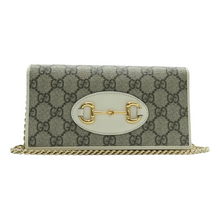 Load image into Gallery viewer, GUCCI Horsebit 1955 Canvas Shoulder Bag Brown