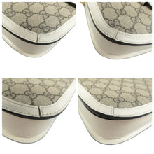 Load image into Gallery viewer, Gucci Horsebit 1955 GG Supreme Monogram Shoulder Bag Beige Mystic White