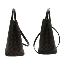 Load image into Gallery viewer, Louis Vuitton Kensington Damier Ebene Canvas Satchel Bag Brown