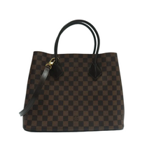 Load image into Gallery viewer, Louis Vuitton Kensington Damier Ebene Canvas Satchel Bag Brown
