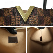 Load image into Gallery viewer, Louis Vuitton Damier Ebene Canvas Satchel Bag Brown