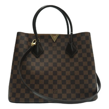 Load image into Gallery viewer, Louis Vuitton Kensington Damier Ebene Canvas Satchel Bag Brown
