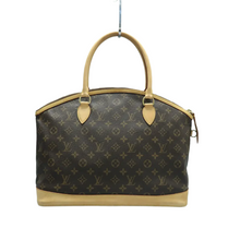 Load image into Gallery viewer, Louis Vuitton Lockit Monogram Canvas Tote Bag Brown