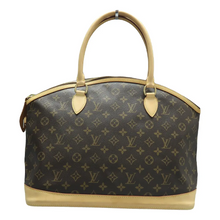 Load image into Gallery viewer, Louis Vuitton Lockit Monogram Canvas Tote Bag Brown