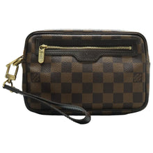 Load image into Gallery viewer, Louis Vuitton Billets Macao Damier Ebene Pochette Brown