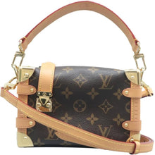 Load image into Gallery viewer, LOUIS VUITTON Side Trunk Monogram Canvas Satchel Bag Brown