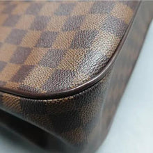 Load image into Gallery viewer, LOUIS VUITTON Uzes Daimer Ebene Canvas Satchel Bag Brown