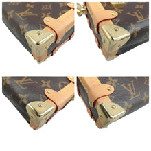 Load image into Gallery viewer, LOUIS VUITTON Side Trunk Monogram Canvas Satchel Bag Brown