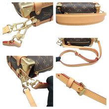Load image into Gallery viewer, LOUIS VUITTON Side Trunk Monogram Canvas Satchel Bag Brown
