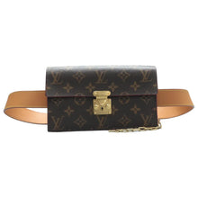 Load image into Gallery viewer, Louis Vuitton S Lock MM Monogram Belt Bag Brown