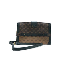 Load image into Gallery viewer, Louis Vuitton Trunk Clutch Monogram Canvas Shoulder Bag Brown