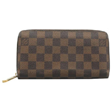 Load image into Gallery viewer, LOUIS VUITTON Damier Ebene Canvas Zippy Wallet Brown