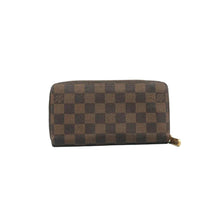 Load image into Gallery viewer, LOUIS VUITTON Damier Ebene Canvas Zippy Wallet Brown