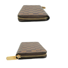 Load image into Gallery viewer, LOUIS VUITTON Damier Ebene Canvas Zippy Wallet Brown