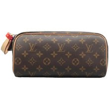 Load image into Gallery viewer, LOUIS VUITTON Dopp Pouch Monogram Canvas Clutch Bag Brown