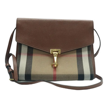 Load image into Gallery viewer, Burberry Macken Canvas Leather Shoulder Bag Brown