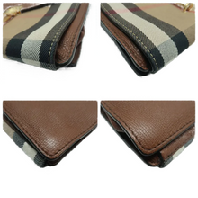 Load image into Gallery viewer, Burberry Macken Canvas Leather Shoulder Bag Brown