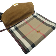 Load image into Gallery viewer, Burberry Macken Canvas Leather Shoulder Bag Brown