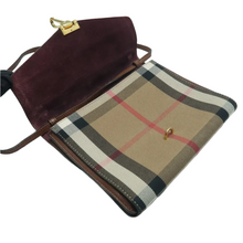 Load image into Gallery viewer, Burberry Macken Canvas Leather Shoulder Bag Brown