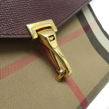 Load image into Gallery viewer, Burberry Macken Canvas Leather Shoulder Bag Brown