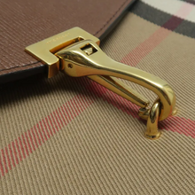 Load image into Gallery viewer, Burberry Macken Canvas Leather Shoulder Bag Brown