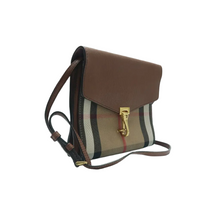Load image into Gallery viewer, Burberry Macken Canvas Leather Shoulder Bag Brown
