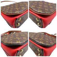 Load image into Gallery viewer, LOUIS VUITTON Millefeuille Monogram Canvas Satchel Bag Brown