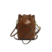 Load image into Gallery viewer, Fendi Mon Tresor Leather Satchel Bag Brown