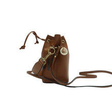 Load image into Gallery viewer, Fendi Mon Tresor Leather Satchel Bag Brown