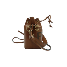 Load image into Gallery viewer, Fendi Mon Tresor Leather Satchel Bag Brown