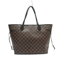 Load image into Gallery viewer, Louis Vuitton Neverfull Damier Ebene Canvas Shoulder Bag Brown
