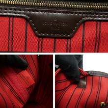 Load image into Gallery viewer, Louis Vuitton Neverfull Damier Ebene Canvas Shoulder Bag Brown