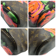 Load image into Gallery viewer, Louis Vuitton Neverfull Monogram Roses Canvas Shoulder Bag Brown