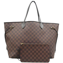 Load image into Gallery viewer, LOUIS VUITTON Neverfull GM Damier Ebene Canvas Satchel Bag Brown