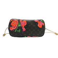 Load image into Gallery viewer, Louis Vuitton Neverfull Monogram Roses Canvas Shoulder Bag Brown
