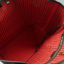 Load image into Gallery viewer, Louis Vuitton Neverfull GM W/P Damier Ebene Canvas Shoulder Bag Brown