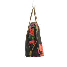 Load image into Gallery viewer, Louis Vuitton Neverfull Monogram Roses Canvas Shoulder Bag Brown