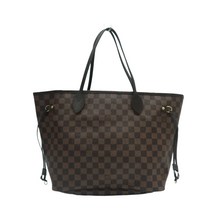 Load image into Gallery viewer, Louis Vuitton Neverfull Damier Ebene Canvas Shoulder Bag Brown