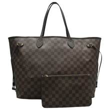 Load image into Gallery viewer, Louis Vuitton Neverfull GM W/P Damier Ebene Canvas Shoulder Bag Brown