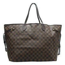 Load image into Gallery viewer, Louis Vuitton Neverfull GM Damier Ebene Canvas Shoulder Bag Brown
