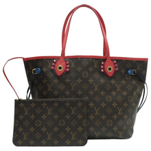 Load image into Gallery viewer, Louis Vuitton Neverfull W/P Monogram Canvas Shoulder Bag Brown