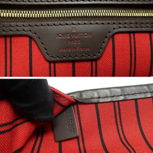 Load image into Gallery viewer, Louis Vuitton Neverfull Damier Ebene Canvas Shoulder Bag Brown