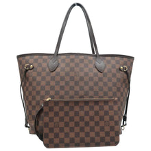 Load image into Gallery viewer, Louis Vuitton Neverfull MM Damier Ebene Shoulder Bag Brown