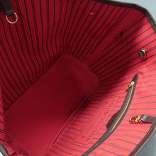 Load image into Gallery viewer, Louis Vuitton Neverfull MM Damier Ebene Canvas Shoulder Bag Brown